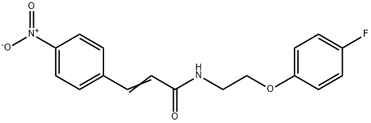(E)-N-[2-(4-fluorophenoxy)ethyl]-3-(4-nitrophenyl)prop-2-enamide Structure
