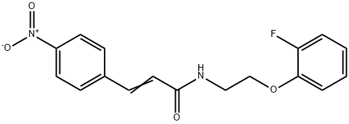 (E)-N-[2-(2-fluorophenoxy)ethyl]-3-(4-nitrophenyl)prop-2-enamide Structure
