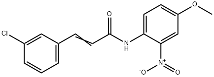 (E)-3-(3-chlorophenyl)-N-(4-methoxy-2-nitrophenyl)prop-2-enamide|