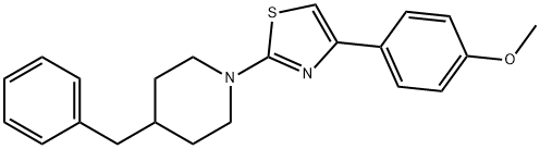 2-(4-benzylpiperidin-1-yl)-4-(4-methoxyphenyl)-1,3-thiazole Struktur