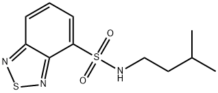 N-(3-methylbutyl)-2,1,3-benzothiadiazole-4-sulfonamide Structure