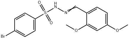 4-bromo-N-[(E)-(2,4-dimethoxyphenyl)methylideneamino]benzenesulfonamide,454667-03-9,结构式