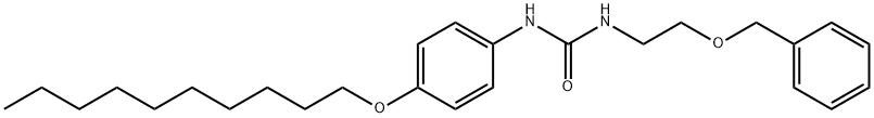 1-(4-decoxyphenyl)-3-(2-phenylmethoxyethyl)urea 结构式