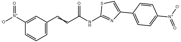 (E)-3-(3-nitrophenyl)-N-[4-(4-nitrophenyl)-1,3-thiazol-2-yl]prop-2-enamide Structure