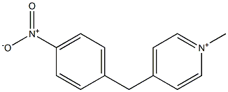 1-methyl-4-[(4-nitrophenyl)methyl]pyridin-1-ium Struktur