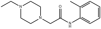 2-(4-ethylpiperazin-1-yl)-N-(2-methylphenyl)acetamide Struktur