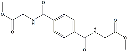 methyl 2-[[4-[(2-methoxy-2-oxoethyl)carbamoyl]benzoyl]amino]acetate Structure