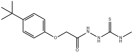 1-[[2-(4-tert-butylphenoxy)acetyl]amino]-3-methylthiourea Structure