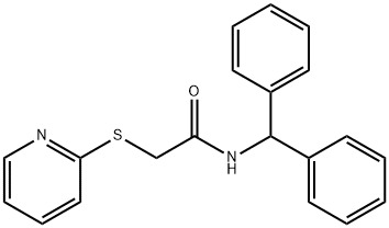 N-benzhydryl-2-pyridin-2-ylsulfanylacetamide|