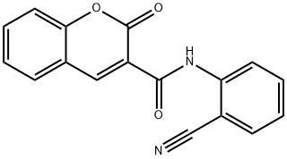 N-(2-cyanophenyl)-2-oxochromene-3-carboxamide Structure