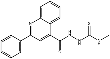 1-methyl-3-[(2-phenylquinoline-4-carbonyl)amino]thiourea Structure