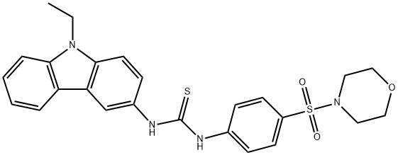 1-(9-ethylcarbazol-3-yl)-3-(4-morpholin-4-ylsulfonylphenyl)thiourea Structure