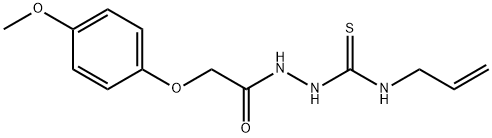 1-[[2-(4-methoxyphenoxy)acetyl]amino]-3-prop-2-enylthiourea Structure