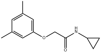 N-cyclopropyl-2-(3,5-dimethylphenoxy)acetamide Struktur