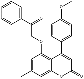 4-(4-methoxyphenyl)-7-methyl-5-phenacyloxychromen-2-one|