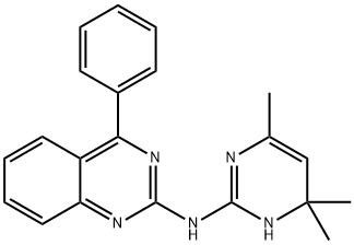 4-phenyl-N-(4,4,6-trimethyl-1H-pyrimidin-2-yl)quinazolin-2-amine,511514-03-7,结构式