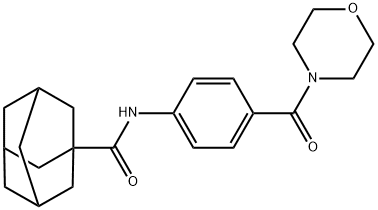 N-[4-(morpholine-4-carbonyl)phenyl]adamantane-1-carboxamide Structure