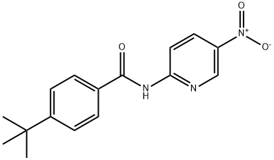 4-tert-butyl-N-(5-nitropyridin-2-yl)benzamide 结构式