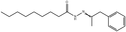 N-[(Z)-1-phenylpropan-2-ylideneamino]nonanamide Struktur