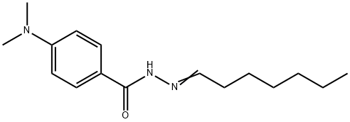 4-(dimethylamino)-N-[(E)-heptylideneamino]benzamide,525563-18-2,结构式