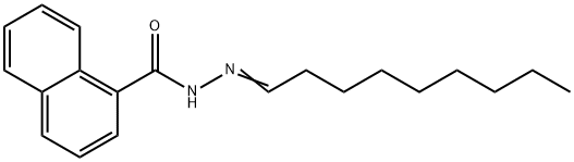 N-[(E)-nonylideneamino]naphthalene-1-carboxamide Struktur