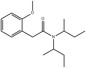 N,N-di(butan-2-yl)-2-(2-methoxyphenyl)acetamide,53463-34-6,结构式