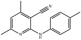 4,6-dimethyl-2-(4-methylanilino)pyridine-3-carbonitrile