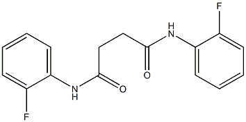 N,N'-bis(2-fluorophenyl)butanediamide Struktur