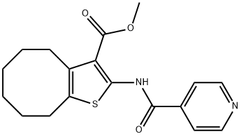 540521-39-9 methyl 2-(pyridine-4-carbonylamino)-4,5,6,7,8,9-hexahydrocycloocta[b]thiophene-3-carboxylate