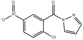 (2-chloro-5-nitrophenyl)-pyrazol-1-ylmethanone Structure