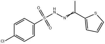 4-chloro-N-[(E)-1-thiophen-2-ylethylideneamino]benzenesulfonamide Struktur