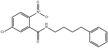 5-chloro-2-nitro-N-(4-phenylbutyl)benzamide Structure