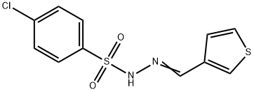 4-chloro-N-[(E)-thiophen-3-ylmethylideneamino]benzenesulfonamide 化学構造式