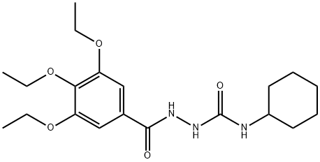 1-cyclohexyl-3-[(3,4,5-triethoxybenzoyl)amino]urea Structure