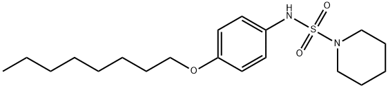 N-(4-octoxyphenyl)piperidine-1-sulfonamide Struktur