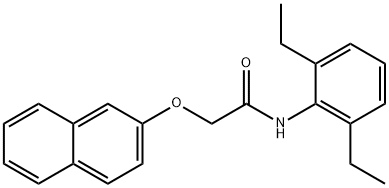 N-(2,6-diethylphenyl)-2-naphthalen-2-yloxyacetamide 化学構造式