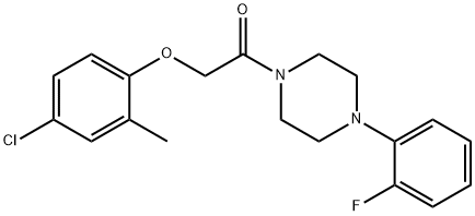 545356-95-4 2-(4-chloro-2-methylphenoxy)-1-[4-(2-fluorophenyl)piperazin-1-yl]ethanone