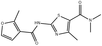 N,N,4-trimethyl-2-[(2-methylfuran-3-carbonyl)amino]-1,3-thiazole-5-carboxamide Structure