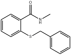 2-benzylsulfanyl-N-methylbenzamide Struktur