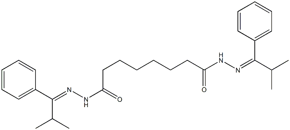 N,N'-bis[(E)-(2-methyl-1-phenylpropylidene)amino]octanediamide Structure