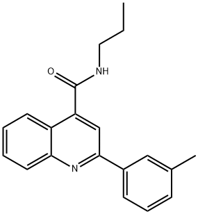 2-(3-methylphenyl)-N-propylquinoline-4-carboxamide Structure