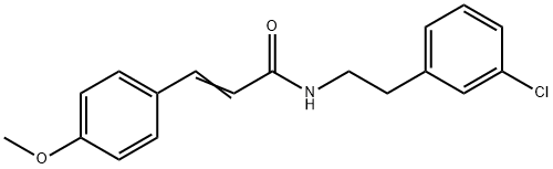 (E)-N-[2-(3-chlorophenyl)ethyl]-3-(4-methoxyphenyl)prop-2-enamide Structure