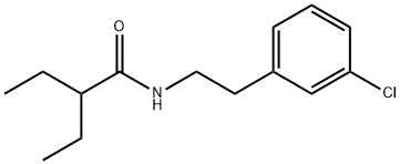 N-[2-(3-chlorophenyl)ethyl]-2-ethylbutanamide,550350-73-7,结构式