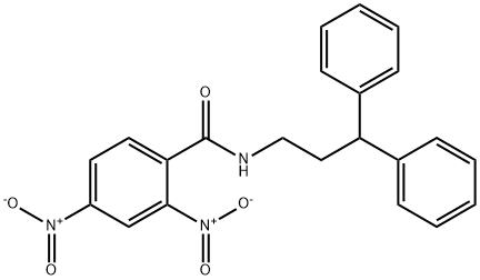 N-(3,3-diphenylpropyl)-2,4-dinitrobenzamide Structure