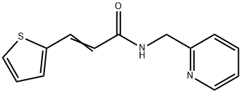 (E)-N-(pyridin-2-ylmethyl)-3-thiophen-2-ylprop-2-enamide Struktur