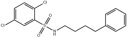 2,5-dichloro-N-(4-phenylbutyl)benzenesulfonamide Structure