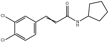 (E)-N-cyclopentyl-3-(3,4-dichlorophenyl)prop-2-enamide Structure