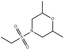 4-ethylsulfonyl-2,6-dimethylmorpholine 化学構造式