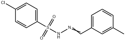 4-chloro-N-[(E)-(3-methylphenyl)methylideneamino]benzenesulfonamide Struktur