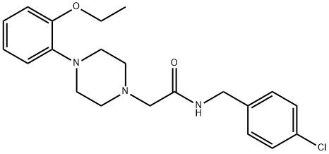 N-[(4-chlorophenyl)methyl]-2-[4-(2-ethoxyphenyl)piperazin-1-yl]acetamide Structure